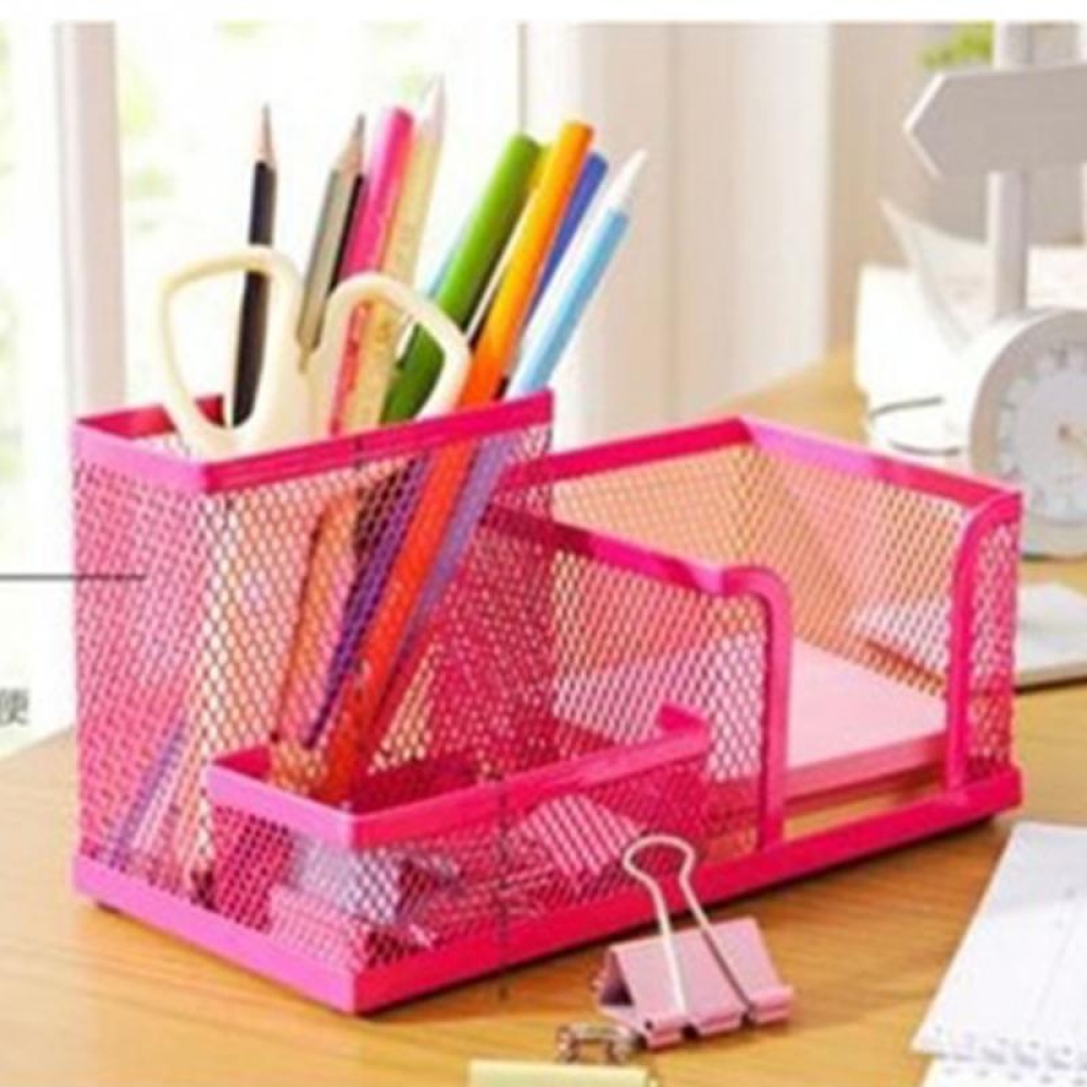 Mesh Metal Desk Organizer and Stationary Holder StorageDelight