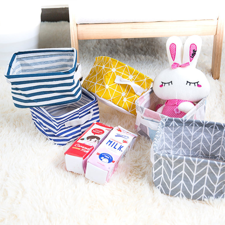 Cute Linen Home Storage Box - StorageDelight