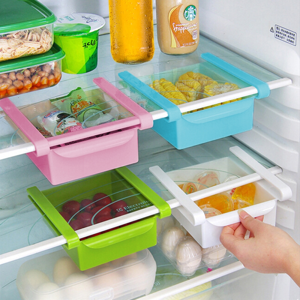 Sliding Fridge Storage Rack StorageDelight