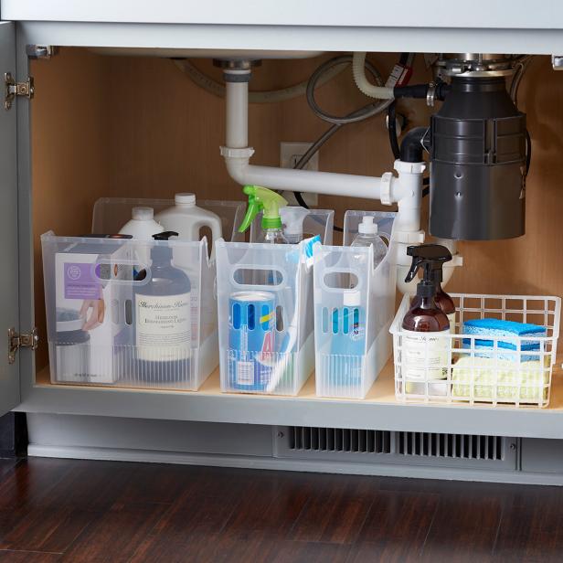 ideas for under kitchen sink storage